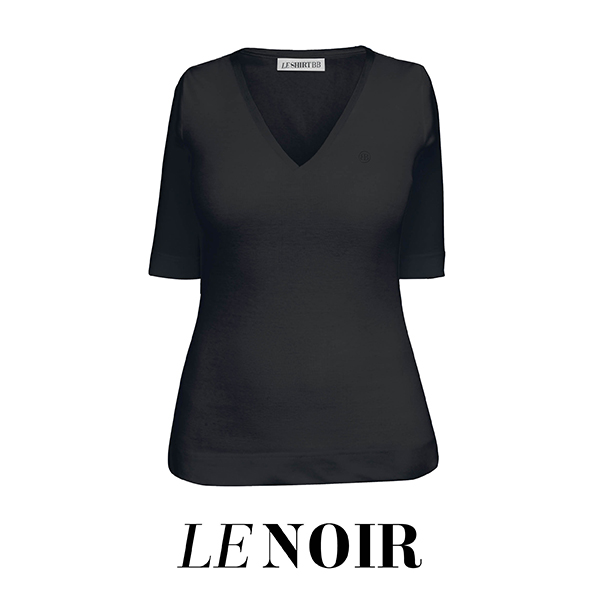 T-shirt - Zwart - V-hals *