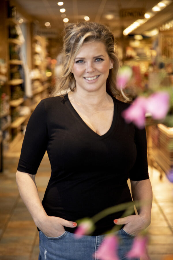 v-hals streep rood - Afbeelding 4
