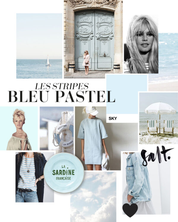 boothals streep pastelblauw - Afbeelding 7