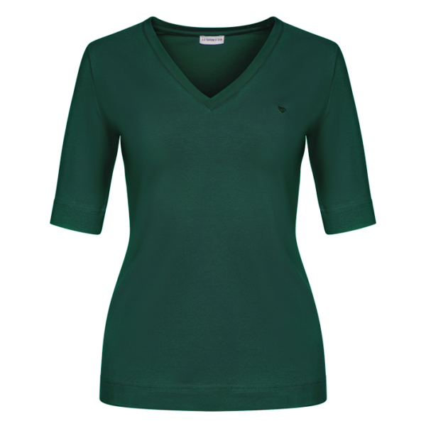 v-hals dark green - Afbeelding 2