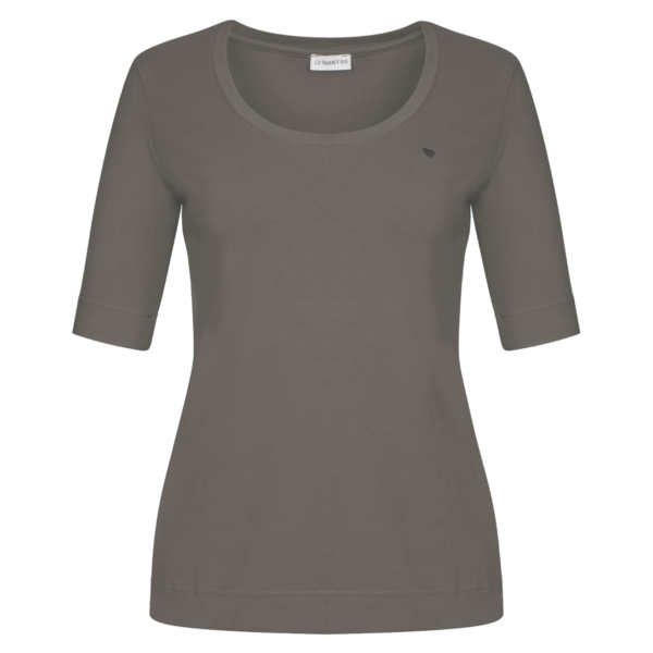 ronde hals gris-brun - Afbeelding 2
