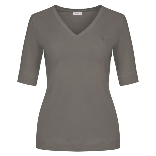v-hals gris-brun - Afbeelding 2
