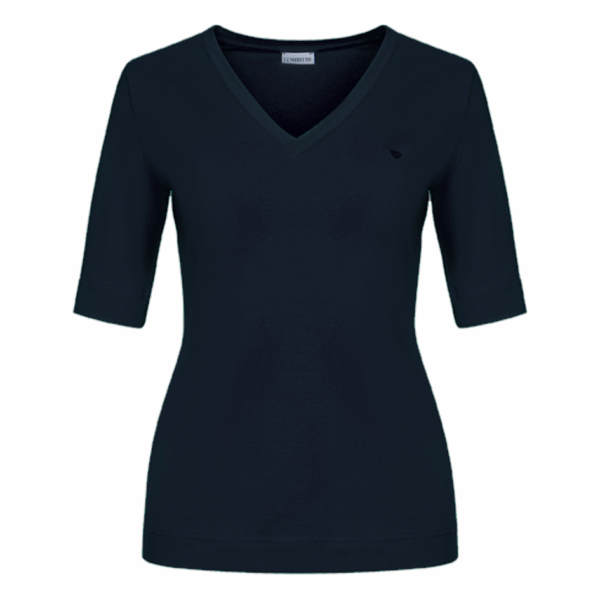 T-shirt - Navy - V-hals - Zomer - Afbeelding 3